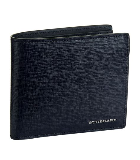 leather bifold wallet burberry|burberry wallet men's vintage.